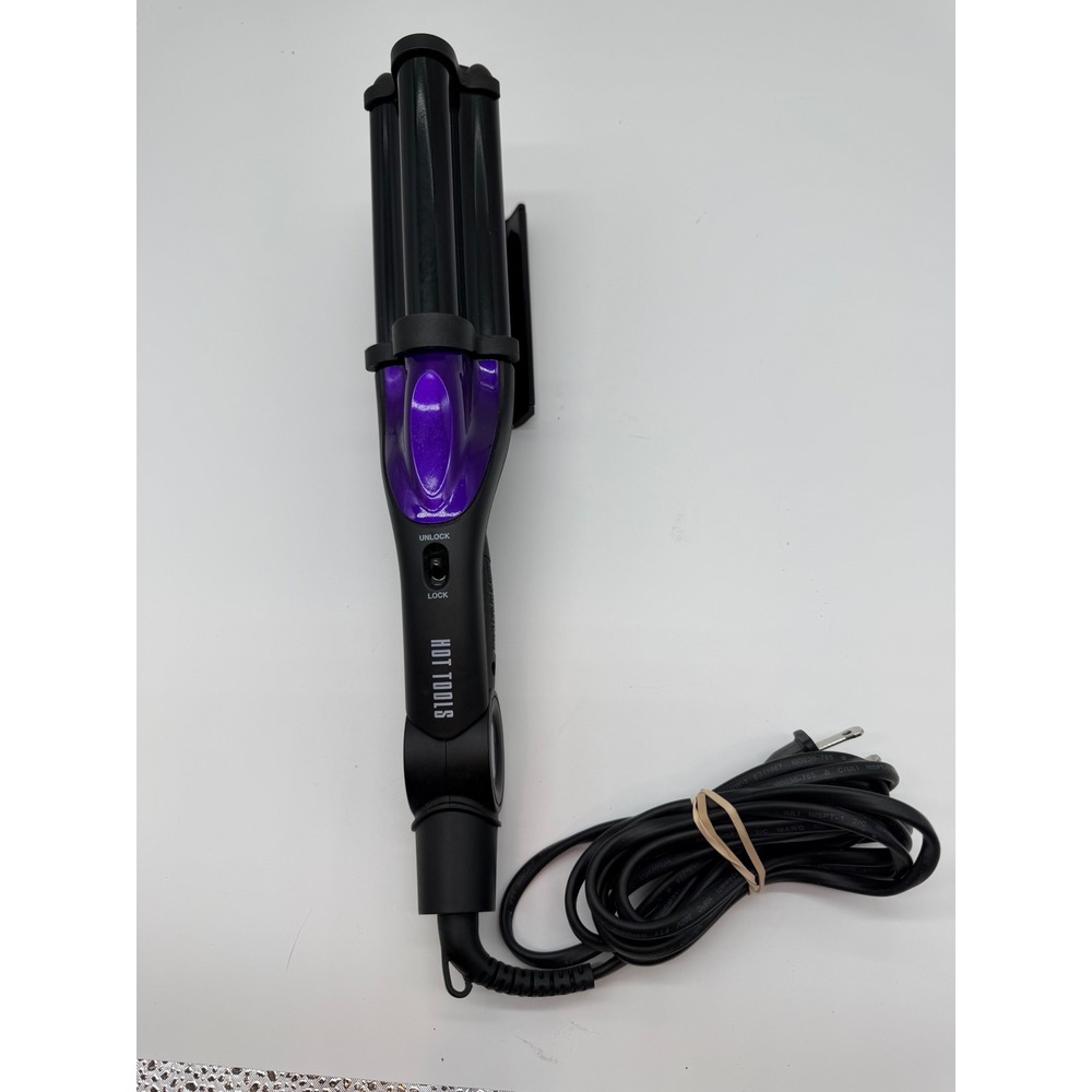Hot Tools Professional Deep Waver Hair Styling Tool Black Purple Model 2179